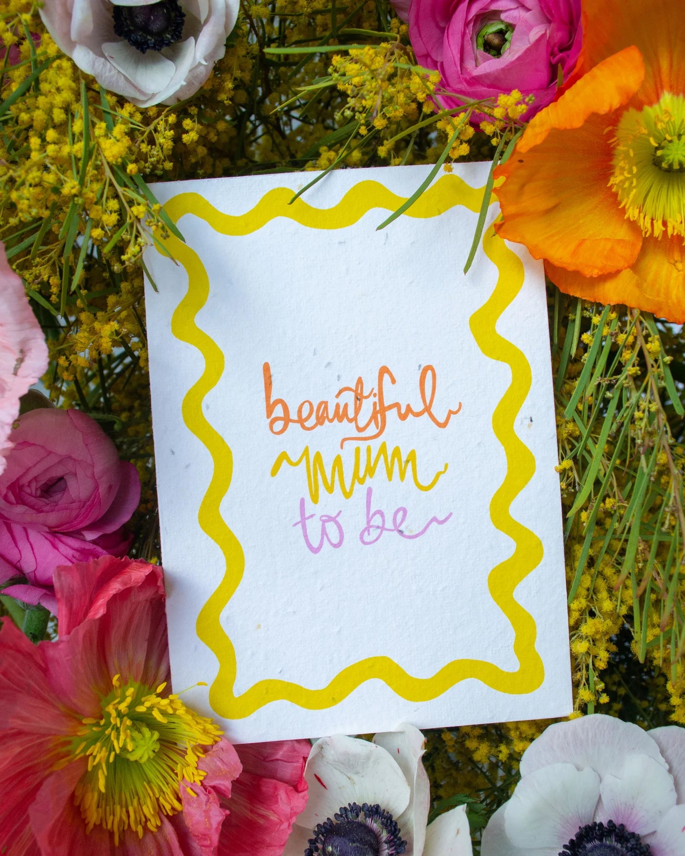 Beautiful Mum To Be - Plantable Card