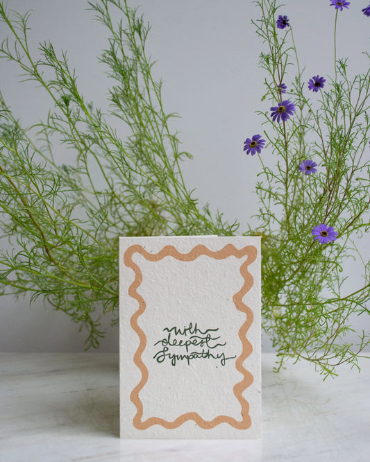 With Deepest Sympathy - Plantable Card