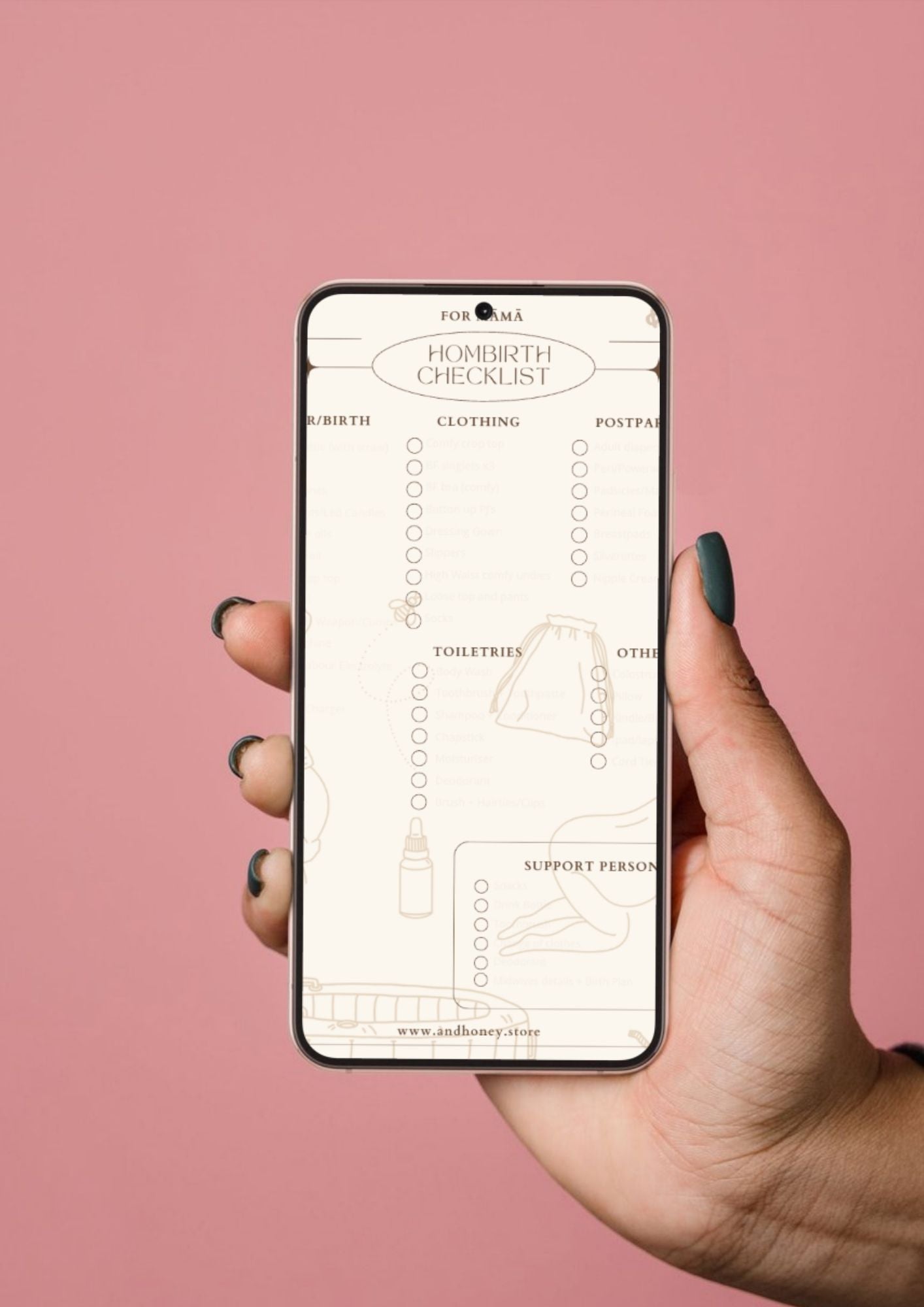 FREE Home Birth Checklist