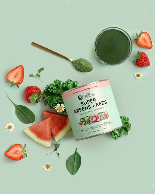 Super Greens + Reds | Strawberry and Watermelon